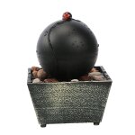 Statue de fontaine de bureau a eau apaisante, ornement avec artisanat l�ger