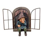 Statue de gnomes de jardin en r�sine, accessoires d'ext�rieur, d�coration d'arbre, sculpture l�opard, ...