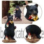 Statue de gnomes en r�sine, ours noir m�chant mangeant le jardin, statue de gorille, bigfoot et gnomes, ...