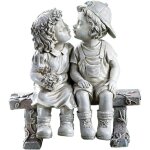 Statues de jardin, statues d'extrieur en rsine impermable, jolies dcorations de jardin pour garon ...