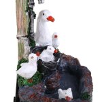 Statue de jardin avec lumières solaires, ecureuil, canard, fontaine en résine, décoration d'extérieur, ... Statue de jardin avec lumières solaires, ecureuil, canard, fontaine en résine, décoration d'extérieur, ...