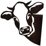 Statues de jardin en m�tal, pour ferme, vache, d�coration de jardin, ext�rieur, arri�re - cour, piquets ...