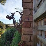 Statue de jardin en m�tal en forme de vache, d�coration d'ext�rieur, pendentif mural pour arbre, ferme, ...