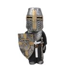 Statue de jardin de nains de chevalier europen l'inventaire, armure de garde de templier de croix, samoura, ...