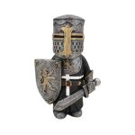 Statue de jardin de nains de chevalier europen l'inventaire, armure de garde de templier de croix, samoura, ...