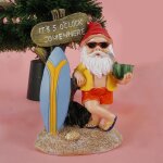 Statue de jardin de nains, nain de jardin surfeur d'été avec chapeau rouge (10 x 6, 5 x 14, 5 cm) Statue de jardin de nains, nain de jardin surfeur d'été avec chapeau rouge (10 x 6, 5 x 14, 5 cm)