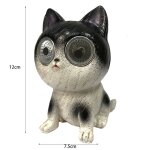 Statue de jardin en r�sine avec figurine d'animal, lampes d'ext�rieur a energie solaire pour d�coration ...