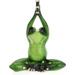 Statue de jardin en r�sine, figurine de grenouille, figurine de collection, statue de yoga de grenouille, ...