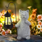 Statue jardin solaire chat figurine lanterne solaire extérieur statue chat mignon résine lampe lumière ... Statue jardin solaire chat figurine lanterne solaire extérieur statue chat mignon résine lampe lumière ...