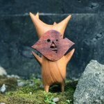 Statue de korok en bois pour la dcoration de la maison, travail manuel en rsine, intensifie les amateurs ...