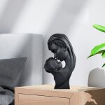 Statue de maman tenant bb, dcoration de maison, pour maman et enfant, sculpture cadeau de fte des ...