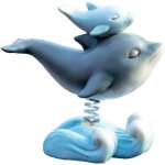 Statue miniature de jardin de fées pour la décoration de voiture - mère fille baleine Statue miniature de jardin de fées pour la décoration de voiture - mère fille baleine