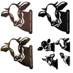 Statue murale a suspendre en m�tal pour ferme de vache, d�coration de jardin artistique