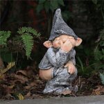 Statue de nains déférés en résine, statue de jardin extérieur, tirer, artisanat, elfes, enlever leur ... Statue de nains déférés en résine, statue de jardin extérieur, tirer, artisanat, elfes, enlever leur ...