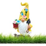 Statue de nain de jardin en r�sine, d�coration de jardin, statue solaire d'ext�rieur sculpture d�corative ...