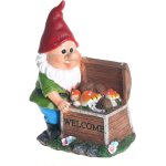 Statue de nain solaire en résine avec 3 lumières led, etanchéité ip44, décoration de jardin pour terrasse, ... Statue de nain solaire en résine avec 3 lumières led, etanchéité ip44, décoration de jardin pour terrasse, ...
