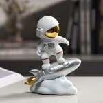 Statue de personnage d'astronaute en r�sine, ornement de collection, accessoires de bureau, d�coration ...