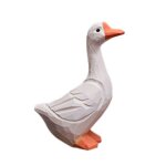 Statue de pingouin en forme d'oie blanche, sculpture, pour d�coration de la maison