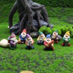 Statue en r�sine r�aliste, moule de simulation de gnome, statue de f�e, sculpture elfe de jardin miniature, ...