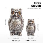 Statue de thtre raliste pour dcoration de jardin, pouvantail, faux oiseau, pouvantail, pelouse, ...