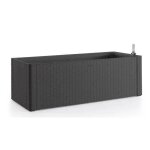 Stefanplast bac a fleurs a réserve d'eau natural deluxe anthracite 100 - 100x43xh33cm - 90 + 6, 5l dans ... Stefanplast bac a fleurs a réserve d'eau natural deluxe anthracite 100 - 100x43xh33cm - 90 + 6, 5l dans ...