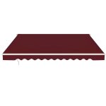 Store banne de balcon rtractable 3 x 2, 5m tissu rsistant aux uv et a l'eau angle rglable 5 - 35 vin ...