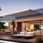 Store banne coffre cinabre 3, 00x2, 00 m - motoris� a t�l�commande - blanc - taupe