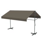 Store banne double pente manuel 2. 95 x 3 m taupe iseo