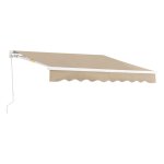 Store banne avec manivelle 250 x 200 cm beige helloshop26 03 0008298