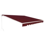 Store banne a manivelle pour balcon 400 x 250 cm auvent r�tractable angle r�glable moderne en aluminium ...