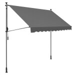 Store banne manuel store ext�rieur terrasse r�glable en hauteur avec manivelle protection solaire pour ...