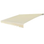 Store banne r�tractable lot de 1 360 x 300 cm protection solaire inclinable angle r�glable moderne en ...