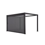 Store déroulant gris anthracite 3. 7 x 2. 36 pour pergola prima 4x3 Store déroulant gris anthracite 3. 7 x 2. 36 pour pergola prima 4x3