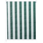 Store enrouleur de fen�tre occultant protection solaire store a tirage lat�ral 40x160cm opaque vert blanc ...