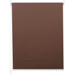 Store enrouleur de fentre occultant protection solaire store a tirage latral 80x160cm opaque marron ...