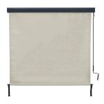 Store enrouleur de fen�tre uuvent vertical brise - vue protection uv 50 250 x 180 cm cr�me - beige 04 ...