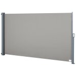 Store lat?ral brise - vue paravent r?tractable dim. 3l x 1, 60h m alu. polyester anti - uv haute densit? ...