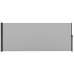 Store lat�ral brise - vue paravent r�tractable dim. 4l x 1, 60h m gris