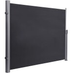 Store lat�ral extractible brise vue pare soleil certifi� par tissus en polyester 280 g gris fonc� 180 ...