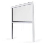 Store moustiquaire recoupable pvc blanc - l 80 x h 130 cm - unitaire Store moustiquaire recoupable pvc blanc - l 80 x h 130 cm - unitaire