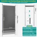 Store vertical enrouleur ext�rieur, brise - vue, protection solaire, pour balcon, terrasse, jardin - ...
