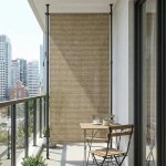 Store vertical enrouleur ext�rieur, brise - vue, protection solaire, pour balcon, terrasse, jardin - ...