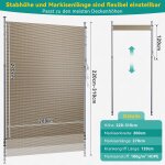 Store vertical enrouleur ext�rieur, brise - vue, protection solaire, pour balcon, terrasse, jardin - ...