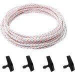 Subzonal - 10m x 4mm pièces moteur corde, ferme corde de démarrage de rechange, corde lanceur tondeuse ... Subzonal - 10m x 4mm pièces moteur corde, ferme corde de démarrage de rechange, corde lanceur tondeuse ...
