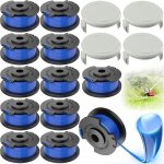 Subzonal - lot de 12 bobines + 4 couvercles pour coupe bordure ryobi one + 18v 24v 40v, fil ac14rl3a, ... Subzonal - lot de 12 bobines + 4 couvercles pour coupe bordure ryobi one + 18v 24v 40v, fil ac14rl3a, ...