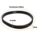 Subzonal - lot de 2 courroies d'entraînement en caoutchouc 6pj348 pour tondeuse à gazon électrique synchrone ... Subzonal - lot de 2 courroies d'entraînement en caoutchouc 6pj348 pour tondeuse à gazon électrique synchrone ...
