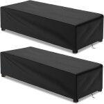 Subzonal - lot de 2 housses de protection pour chaise longue de jardin - impermables, coupe - vent, ...
