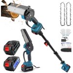 Subzonal - 2 in 1 mini trononneuse et 6 pouces elagueuse sur perche sans fil, 4. 9 - 6. 8ft trononneuse ...
