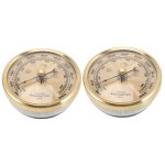 Subzonal - 2 pi�ces barom�tre � cadran barom�tre � usage domestique jauge de temp�rature murale thermom�tre ...