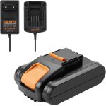 Subzonal - 20v 3000mah li - ion batterie chargeur pour wa3553 wr142e m700 wa3551, wa3551. 1, wa3553, ...